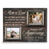 40th Anniversary Gift For Parents, Personalized Then And Now 40th Anniversary Gift, Mom And Dad We Love You – Best Personalized Gifts For Everyone