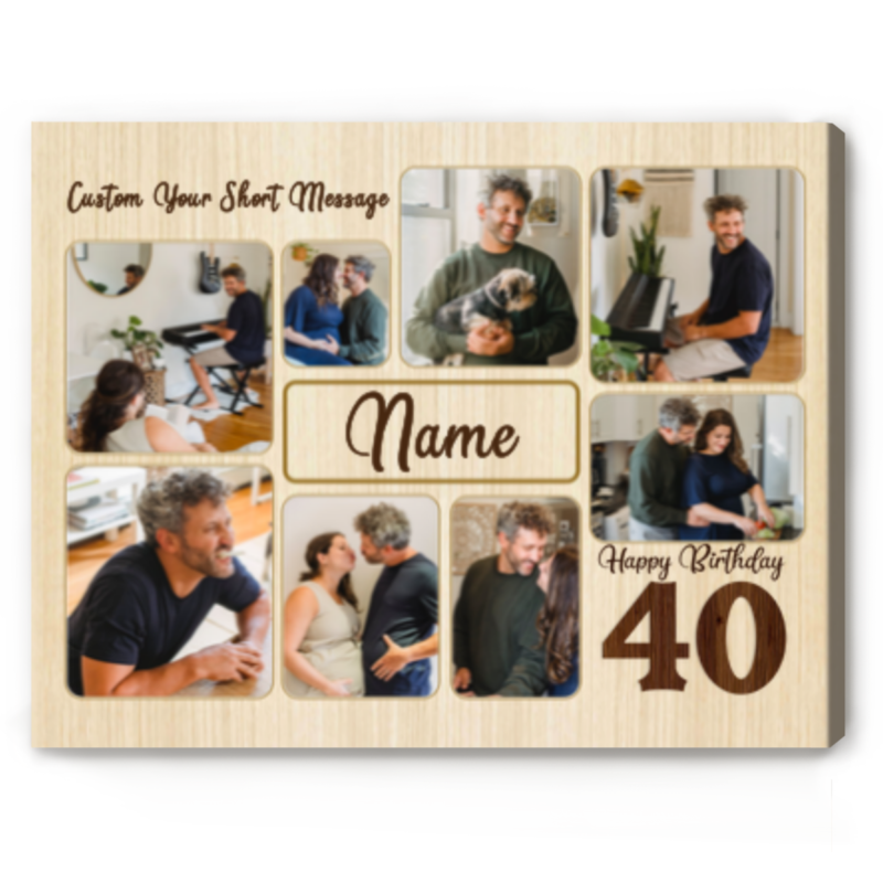 40th Birthday Picture Collage Canvas, Photo Gifts For 40th Birthday, 40th Birthday Gift Ideas For Her - Best Personalized Gifts For Everyone 40th Birthday Picture Collage Canvas, Photo Gifts For 40th Birthday, 40th Birthday Gift Ideas For Her - Best Personalized Gifts For Everyone