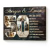 50th Anniversary Photo Collage Canvas Art, 50 Year Anniversary Gift For Parents, Gold Anniversary Gifts – Best Personalized Gifts For Everyone