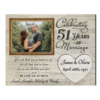 51st Anniversary Gifts For Parents 51 Years Anniversary Gift, For All That You Have Been To Us Anniversary Photo Frame