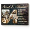 54 Year Anniversary Photo Collage Print, 54th Wedding Anniversary Canvas, 54th Anniversary Gift Ideas – Best Personalized Gifts For Everyone