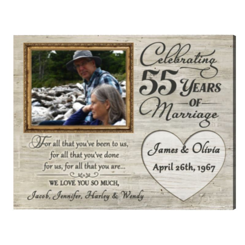 55th Anniversary Gifts For Parents 55 Years Anniversary Gift, For All That You Have Been To Us Anniversary Photo Frame 55th Anniversary Gifts For Parents 55 Years Anniversary Gift, For All That You Have Been To Us Anniversary Photo Frame