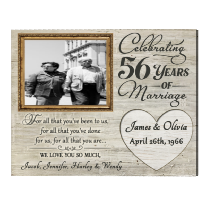 56th Anniversary Gifts For Parents 56 Years Anniversary Gift, For All That You Have Been To Us Anniversary Photo Frame 56th Anniversary Gifts For Parents 56 Years Anniversary Gift, For All That You Have Been To Us Anniversary Photo Frame
