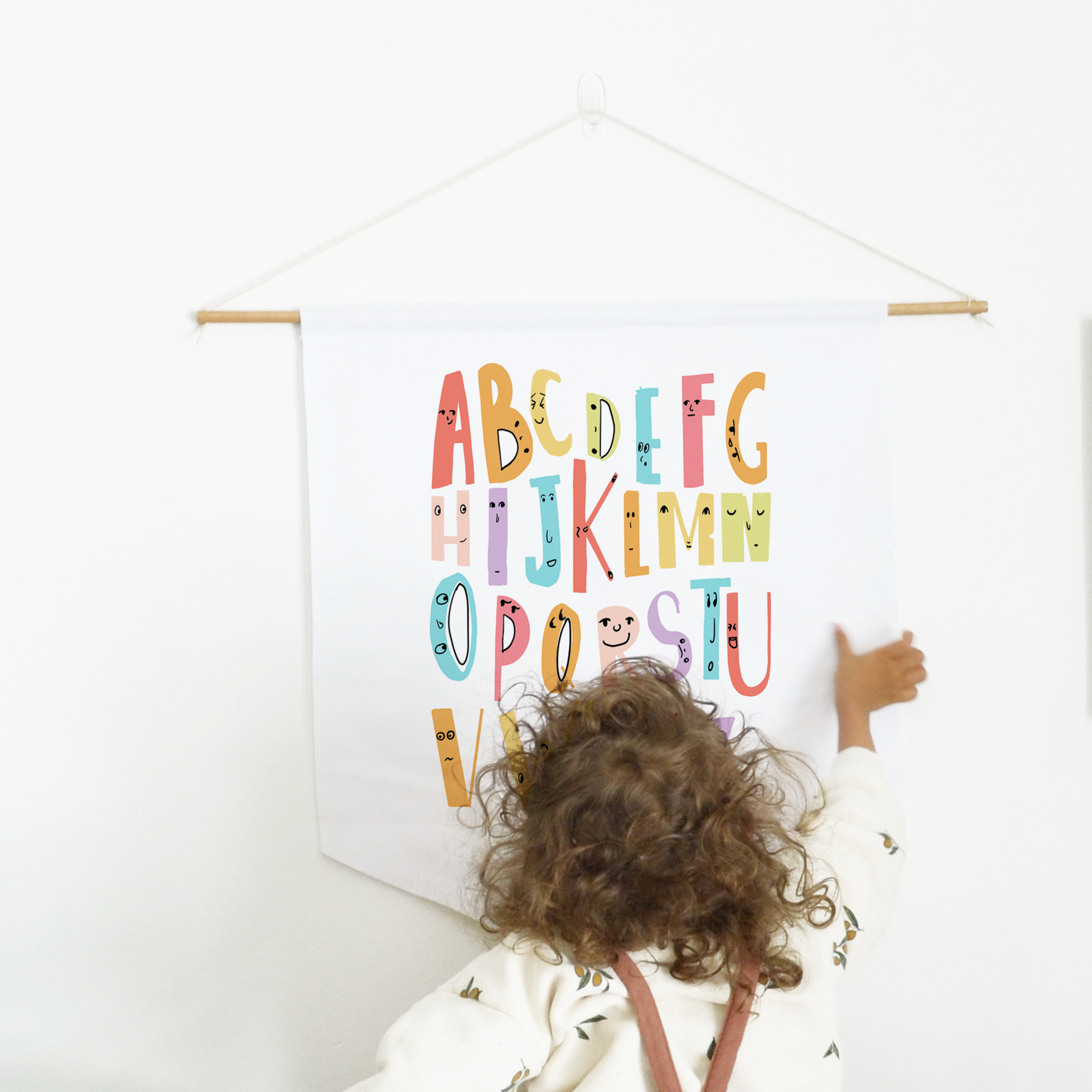 ABC alphabet Wood Pennant Nursery Wall Decor ABC alphabet Wood Pennant Nursery Wall Decor