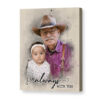 Add Loved One To Photo Custom Canvas, Loss Of Father-Mother Gift, Family Portrait From Photos, Memorial Gift For Dad Mom – Best Personalized Gifts For Everyone
