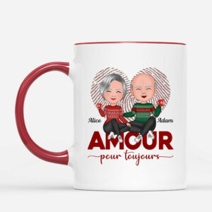 Amour Pour Toujours – Cadeau Personnalise  Mug pour Couples Amoureux