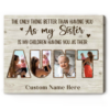 Aunt Picture Collage Print, Mothers Day Gifts For Sister, Customized Gifts For Sister From Sister