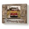 Autumn Farmhouse Decor Take Me Home Country Roads Custom Sign, Fall Season Decor, Vintage Truck Home Decor