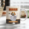 Beagle Dog Bathroom Company Mug