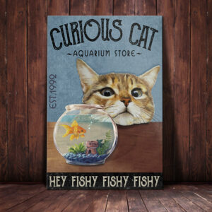 Bengal Cat Aquarium Store Canvas