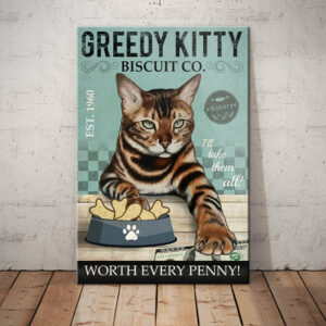 Bengal Cat Biscuit Company Canvas