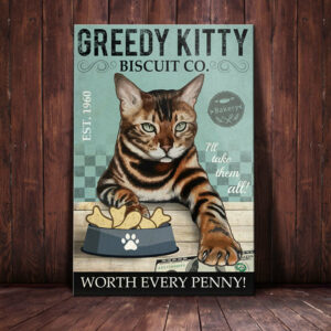 Bengal Cat Biscuit Company Canvas
