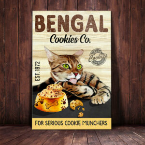 Bengal Cat Cookies Company Canvas