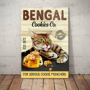 Bengal Cat Cookies Company Canvas