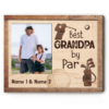 Best Grandpa By Par Photo Canvas, Father’s Day Golf Gift For Grandpa, Grandpa Golf Gifts From Grandkids – Best Personalized Gifts For Everyone