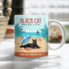 Black Cat Beach Life Mug