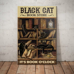Black Cat Book Store Canvas