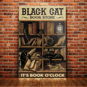 Black Cat Book Store Canvas
