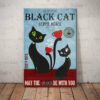 Black Cat Coffee House Canvas