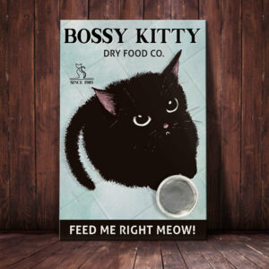 Black Cat Dry Food Company Canvas