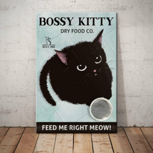Black Cat Dry Food Company Canvas