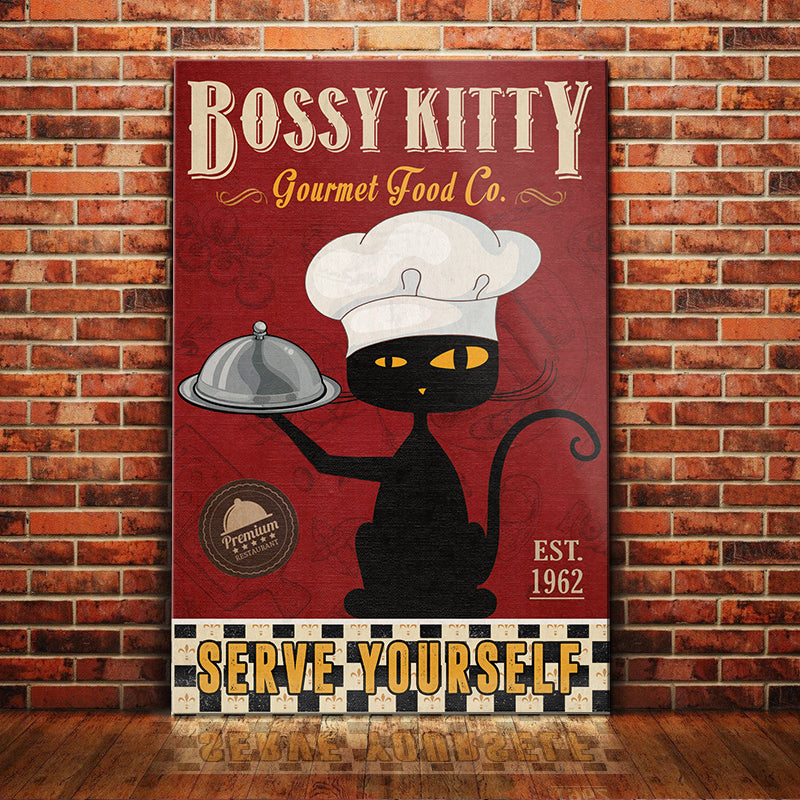 Black Cat Gourmet Food Company Canvas Black Cat Gourmet Food Company Canvas