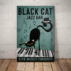 Black Cat Jazz Bar Canvas