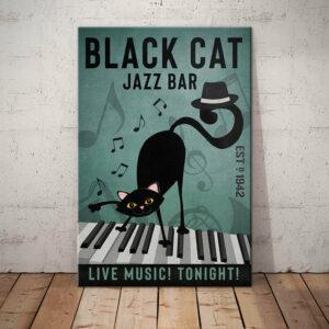 Black Cat Jazz Bar Canvas