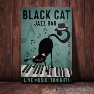 Black Cat Jazz Bar Canvas