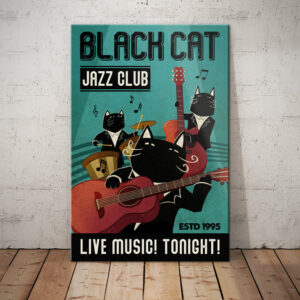 Black Cat Jazz Club Canvas