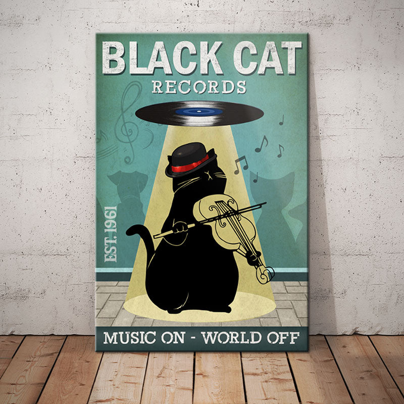 Black Cat Record Company Canvas Black Cat Record Company Canvas