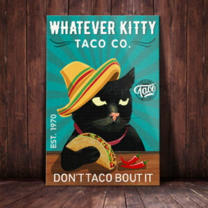 Black Cat Taco Company Canvas