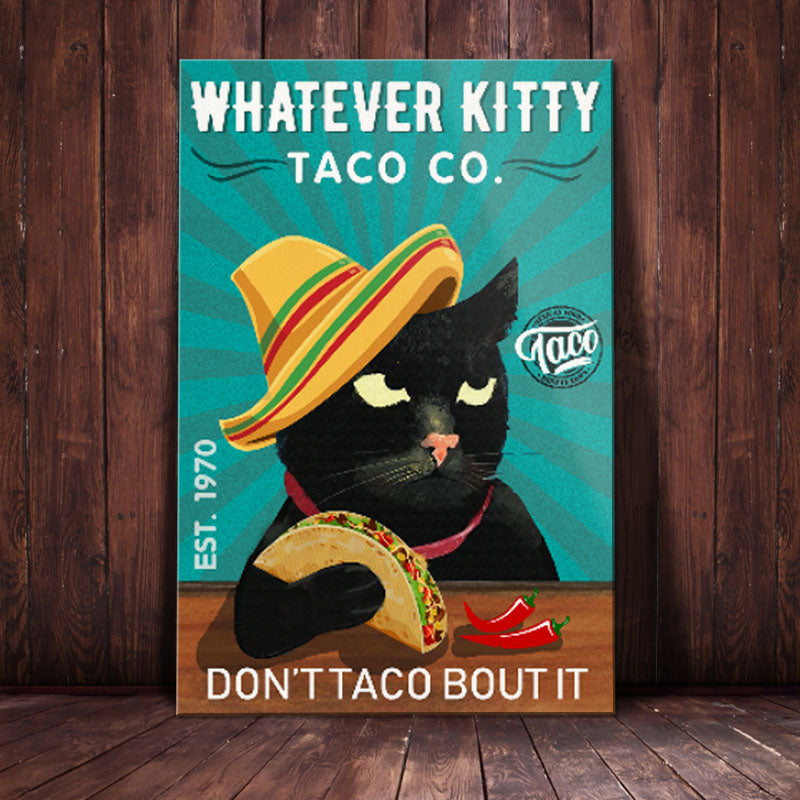 Black Cat Taco Company Canvas Black Cat Taco Company Canvas