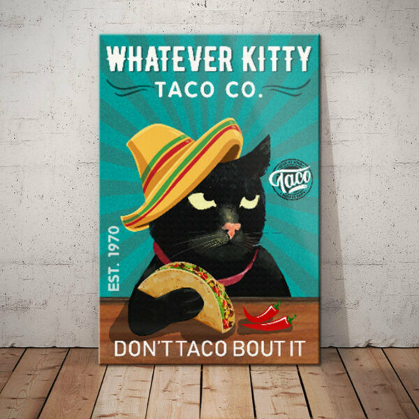 Black Cat Taco Company Canvas