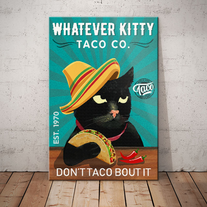 Black Cat Taco Company Canvas Black Cat Taco Company Canvas