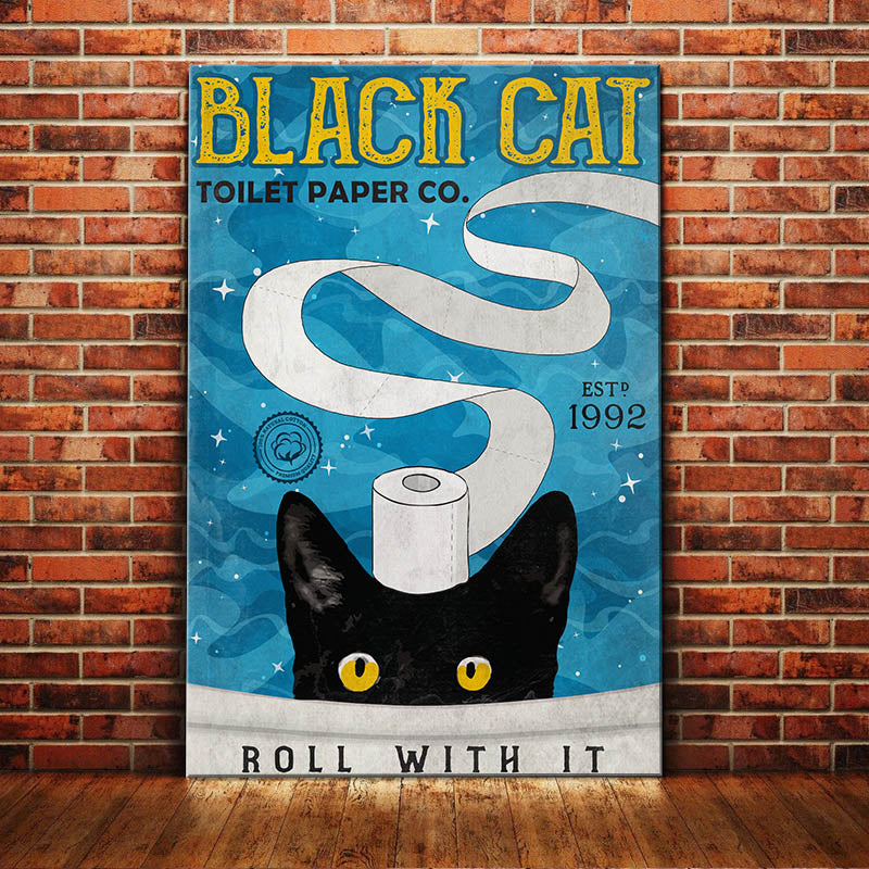 Black Cat Toilet Paper Company Canvas Black Cat Toilet Paper Company Canvas