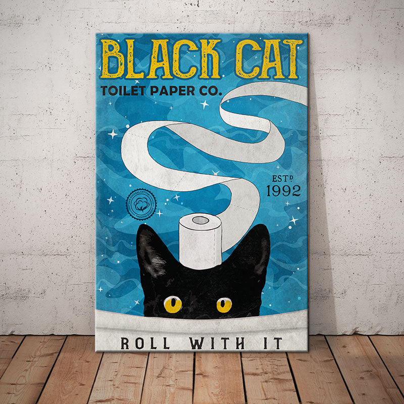 Black Cat Toilet Paper Company Canvas Black Cat Toilet Paper Company Canvas
