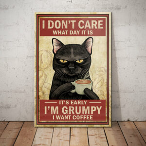 Black Cat Vintage Canvas