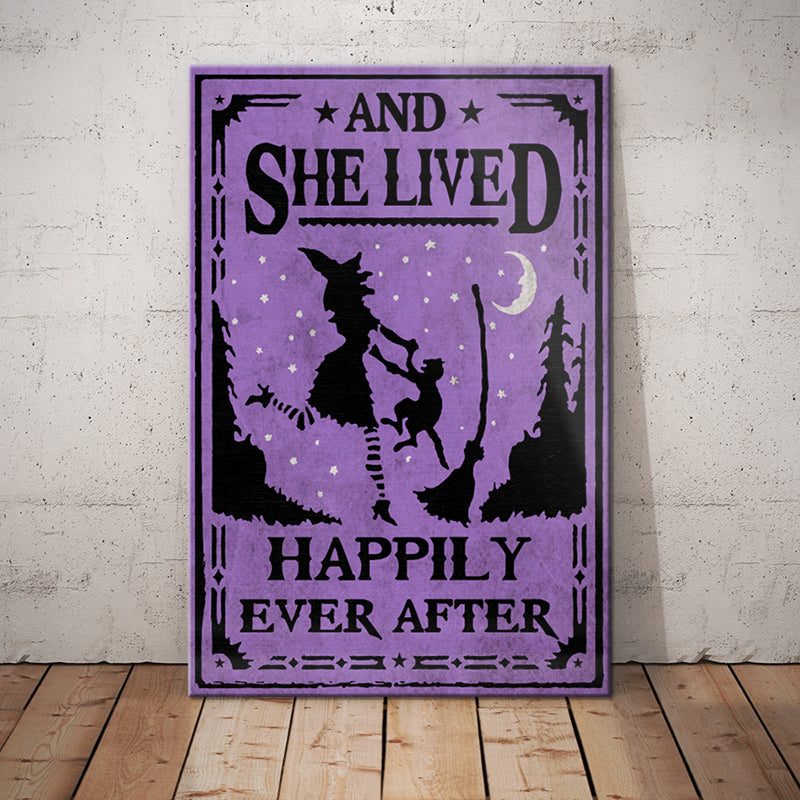 Black Cat Witch Canvas Black Cat Witch Canvas