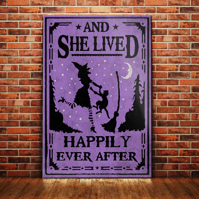 Black Cat Witch Canvas Black Cat Witch Canvas