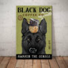 Black German Shepherd Coffee Company Canvas