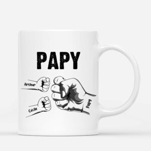 Bosse De Poing de Papa Papi Enfants – Cadeau Personnalise  Mug pour PapaPapi