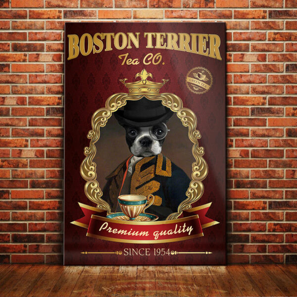 Boston Terrier Tea Company Canvas