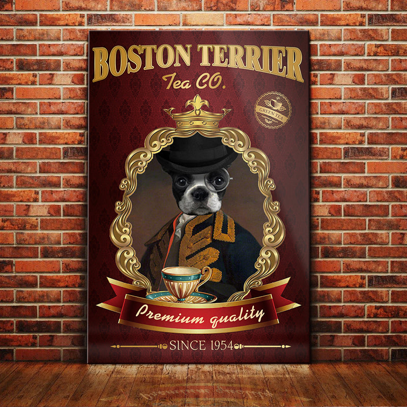 Boston Terrier Tea Company Canvas Boston Terrier Tea Company Canvas