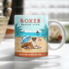 Boxer Dog Beach Life Mug