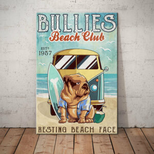 Bulldog Beach Club Canvas