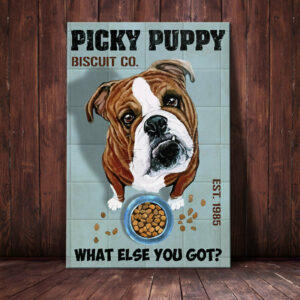 Bulldog Biscuit Company Canvas