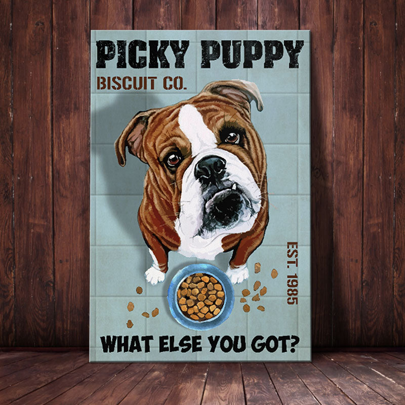 Bulldog Biscuit Company Canvas Bulldog Biscuit Company Canvas