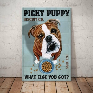 Bulldog Biscuit Company Canvas