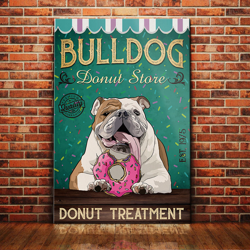 Bulldog Donut Store Cavnas Bulldog Donut Store Cavnas